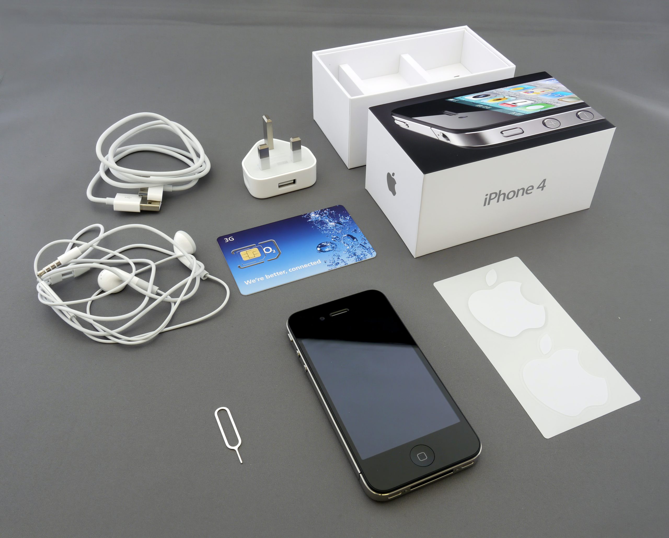 black iPhone 5 with box